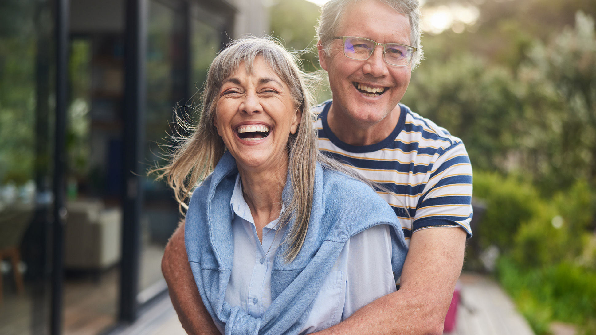Happy older couple