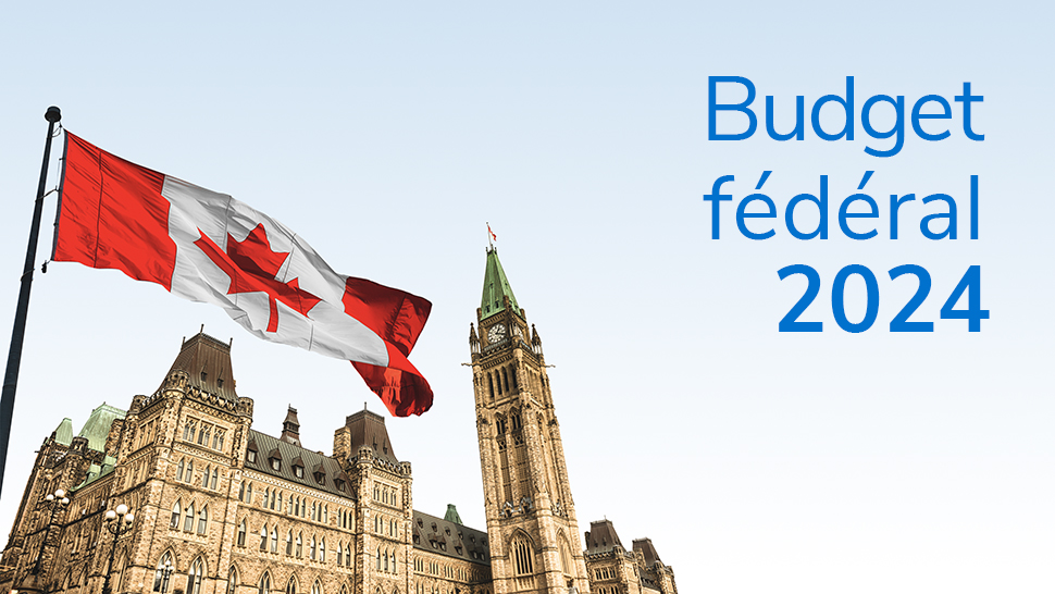 Canadian parliament with Canadian flag