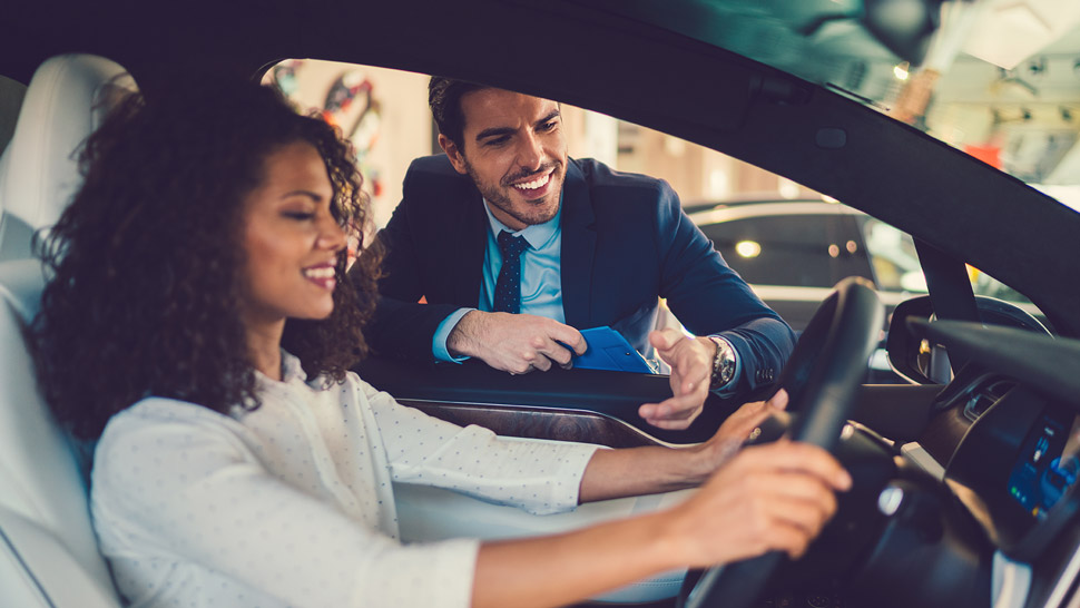 2 people in a car